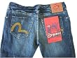 NEW Ladies EVISU Spandex Distressed Bootleg Jeans Sz 30