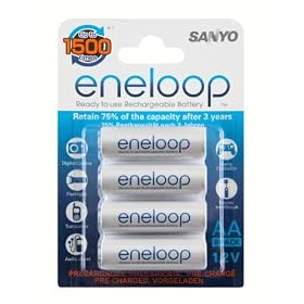 1x8 Sanyo Eneloop Mignon AA 2000 mAh