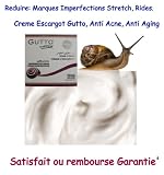 CRÈME ESCARGOT GUTTO 50ml. Cette qualité unique a été formulée en crème par GUTTO pour vous aider à surmonter les problèmes de taches, acné, rides, cicatrices daccouchement et beaucoup plus de problèmes liés à la peau.