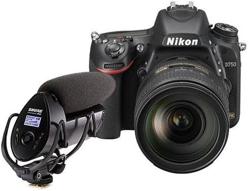 Nikon D750 FX-Format Digital SLR Camera with AF-S NIKKOR 24-120mm f/4G ED VR Lens, - Bundle Shure VP83F LensHopper Camera-Mount Condenser Microphone