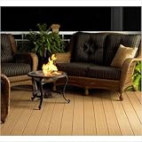 patio sets with fire pits-The Outdoor GreatRoom Company Tripod Fire Pit with Crystal Fire Burner