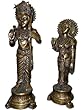 Hindu Gods Ram & Sita Brass Statue India Meditation Idols 24" Hindu Gods Ram & Sita Brass Statue India Meditation Idols 24"