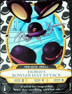 Sorcerers Mask of the Magic Kingdom Game, Walt Disney World - Card #04 - Doris's Bowler Hat Attack