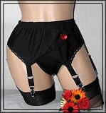 Pariser-Mode 6-Straps-Strumpfhalter m. vergoldeten Haltern SG3476-6G
