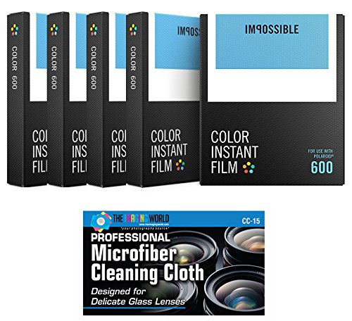 Impossible PRD4514 Color Film for For Polaroid 600 Cameras - 5 Pack