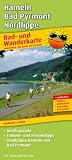 Rad- und Wanderkarte Hameln - Bad Pyrmont - Nordlippe: Mit Ausflugszielen, Einkehr- & Freizeittipps und Stadtpl&auml;nen, wetterfest, reissfest, abwischbar, GPS-genau. 1:50000