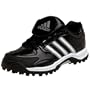 adidas Women's Fastpitch III Turf Softball Cleat,Black/White/Silver,6 M US
