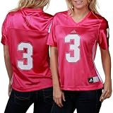 NCAA adidas Nebraska Cornhuskers #3 Women's Pink Ribbon Fashion Football Jersey-Pink (Medium)