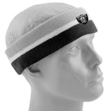 Reebok Oakland Raiders Black-Gray Striped Headband