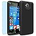 Microsoft Lumia 650 Case, INNOVAA Smart Grid Defender Armor Case W/ Free Screen Protector & Touch Screen Stylus Pen - Black