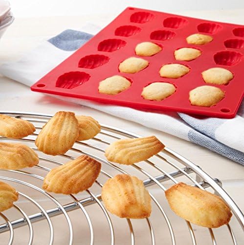 Tifan Silicone Gel Shell Cake Pan 20 Cavity Silicone Madeleine and Cookie Mold