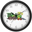 Train Engine or Locomotive - JP - Wall Clock by WatchBuddy Timepieces (Black Frame)