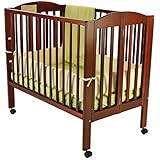 Dream On Me 3 in 1 Portable Folding Stationary Side Crib