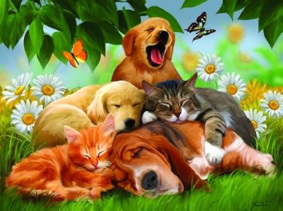 MINI - Sleepyheads Mini 7x9 100pc Jigsaw Puzzle by Tom Wood