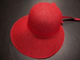 Straw Scoop Bow Back / Red / Red Hat Lady Society