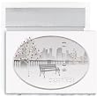 Park Bench On Deckle Holiday Cards -