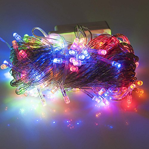 Lycheers 10m 32.8ft 100 led RGB Fairy string Light for Outdoor, Gardens, Homes, Christmas Party (Multicolor)