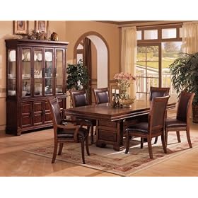 9-Piece Dining Room Furniture Set in Cherry - Coaster