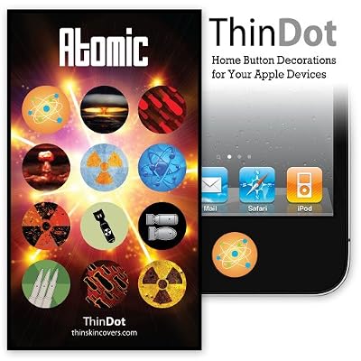 ThinDot Home Button Stickers for iPhone, iPad and iPod Touch "Atomic"