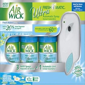 Air Wick-FRESHMATIC,Ultra 1+3 Fresh Water (Packaging May Vary)