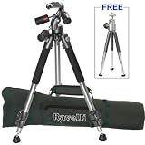 Ravelli APGL3 Professional 66" Three Axis Head Camera Video Photo Tripod with Dual Quick Release Plates and Carry Bag