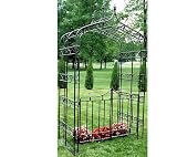 Oakland Living® Gothic Arbor with Gate and Base