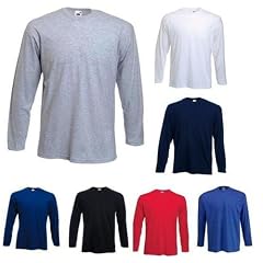 Fruit of the Loom Longsleeve Langarm T-Shirts in 7 Farben und 5 Grössen
