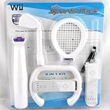Nintendo Wii Tennis Baseball Golf Racing Steering Wheel Sports Pack