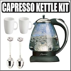 Capresso 259.03 H2O Plus Glass Water Kettle w  Accessories by Capresso