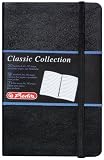 Produkt-Bild: Herlitz 10789444 Gesch&auml;ftsbuch, Lederoptik, schwarz, liniert, A6, 96 Blatt,Inhaltspapier 80g/m&sup2; Notizbuch Classic Collection