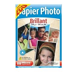 MICRO APPLICATION Papier photo pack �conomique A4 - 170g/m� - 50 feuilles