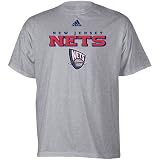 adidas New Jersey Nets Ash True Court T-shirt (X-Large)