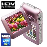 SVP T100-Pink 16MP Max. True HD Camcorder with 2.4 LCD (SVP 1GB High Speed Memory Card Included)