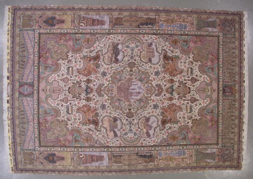 10x14 SIGNED WOOL SILK PERSIAN TABRIZ RUG 600KPSI* 