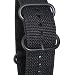 N2P Extrem Nato Textile Uhrenarmband 22mm schwarz mit PVD Stahl Schnalle