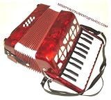 Accordion Piano 22 Keys 8 Bass - Red - B0039BB67I