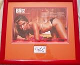 Vanessa Minnillo autograph matted & framed with Stuff Magazine bikini centerfold