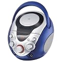 GPX Portable CD+G Karaoke with Dual Mic Jacks - Blue (J108BL)