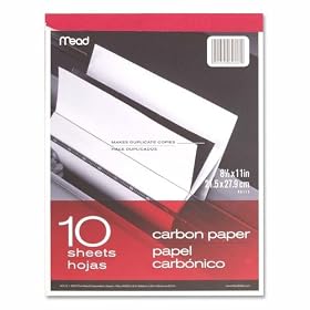 MEA40112 - Carbon Paper Tablet, 8-1/2x11, Black Carbon