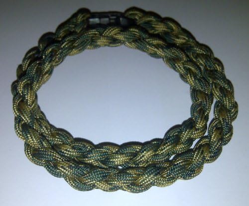 Paracord Survival Necklace Forest Camo (Small 18 inches)