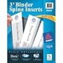 Avery 3 Inch Binder Spine Inserts, White, Pack of 15 (89109)