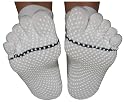ToeSox Yoga / Pilates Organic Cotton Toe Socks (Small, White)