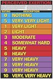Perceived Exertion 24 X 36 Laminated Chart