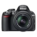 Nikon D3100 SLR-Digitalkamera (14 Megapixel, Live View, Full-HD-Videofunktion) Kit inkl. AF-S DX 18-55 VR Objektiv schwarz