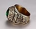 United States Navy Rings,Marine Corps,USMC,Stainless Steel Gold Plated Green CZ Stone
