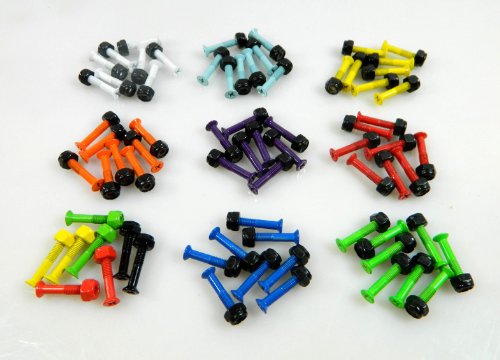 1 Inch Color Skateboard Mounting Hardware Screws Bolts