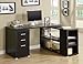Monarch Specialties Cappuccino Hollow-core L Shaped Computer Desk