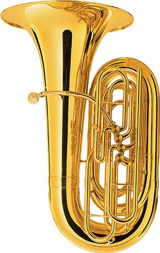 King 2341W Series 4-Valve 4/4 BBb Tuba (2341W Lacquer With Case)