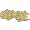 Golden Sun Butterfly Crystal On Faux Suede Band Bracelet With Button Clasp