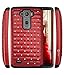 LG G Flex 2 Case, Style4U G Flex 2 Studded Rhinestone Crystal Bling Hybrid Armor Case Cover for LG G Flex 2 (2015 Release) with 1 Stylus [Red / Black]